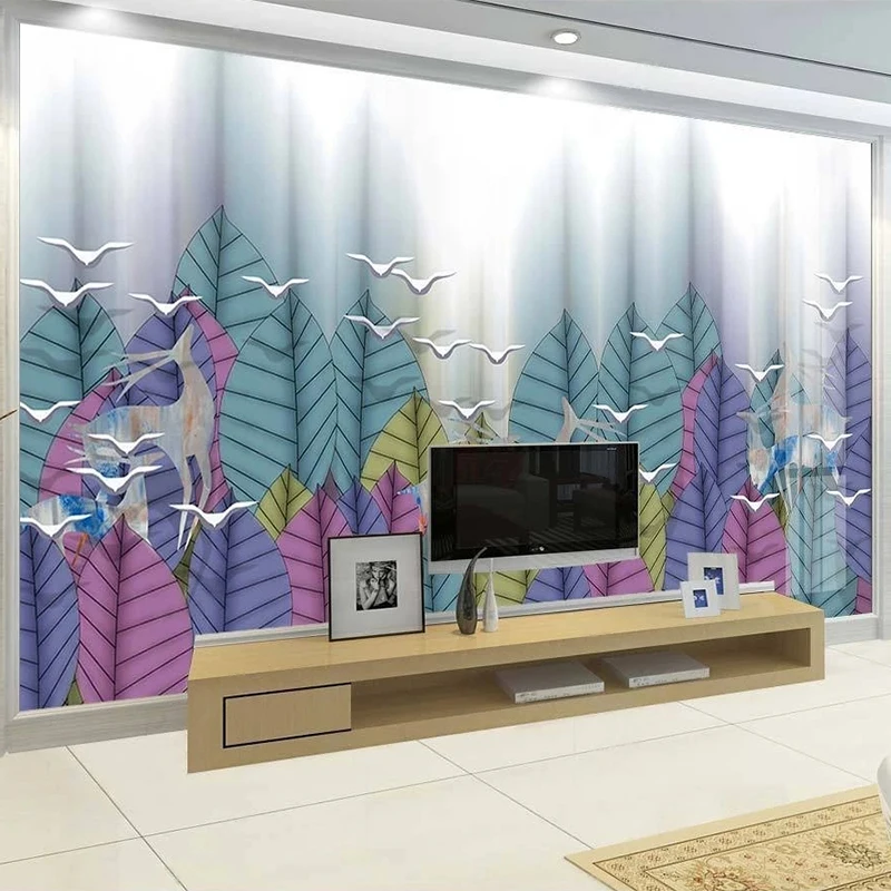 

Custom Mural Wallpaper 3D Abstract Landscape Forest Elk Living Room TV Sofa Background Wall Decor Papel De Parede 3D Wallpapers