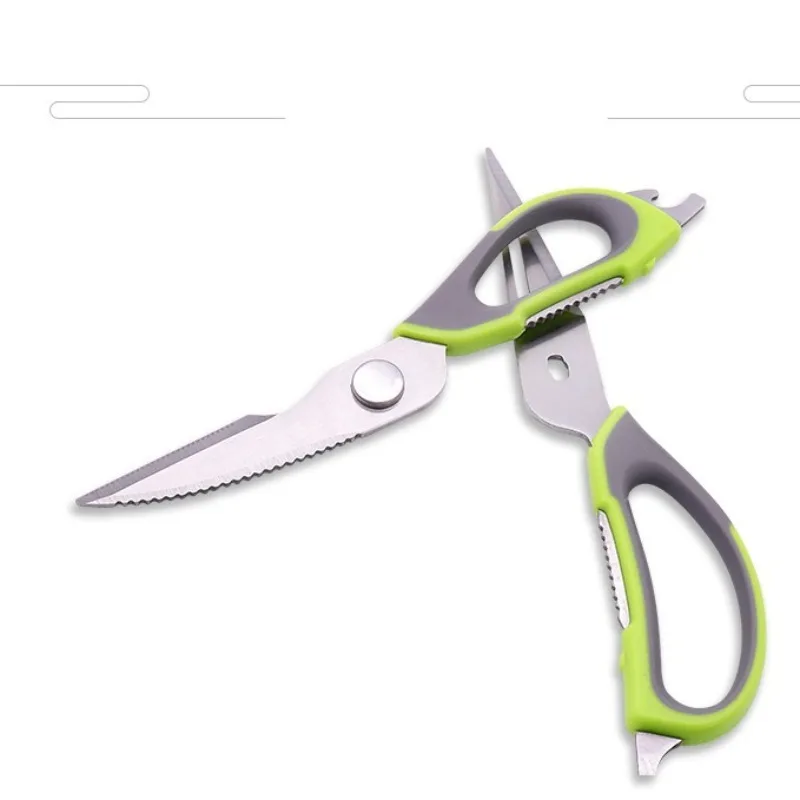 Stainless Steel Household Special Scissors Removable Magnetic Suction Cylinder Food Scissors Refrigerator High Hardness Sharp view 3