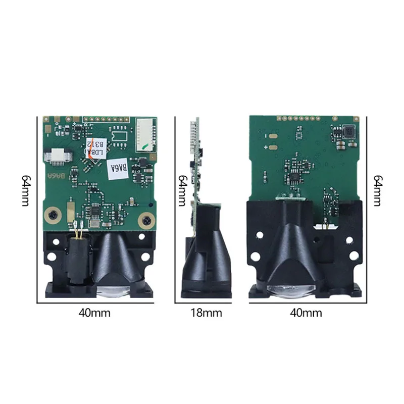 BA6A 20hz 80m Industrial Phase Ranging USB RS485 Laser Rangefinder Module 100m 1mm Accuracy RS232 TTL Laser Distance Sensor