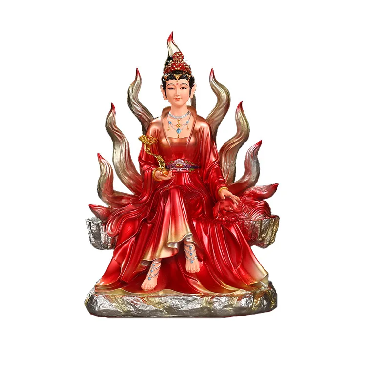 Cz nine empresses resin statue qingqiu empress true body home worship nine gentlemen