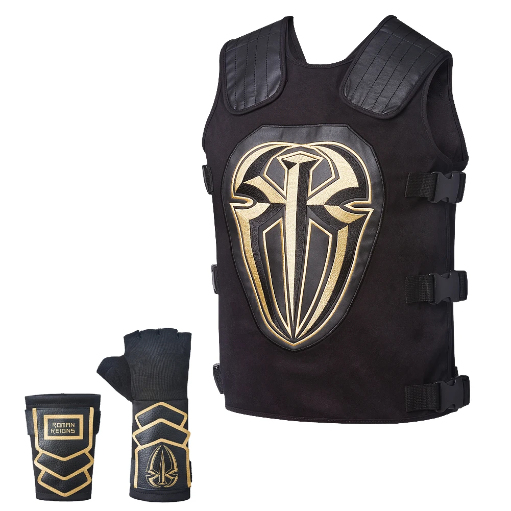 Motorcycle Jackets Roman Reigns Shield Walkout Replica Vest Roman Reigns glove Motorcycles Locomotive vest