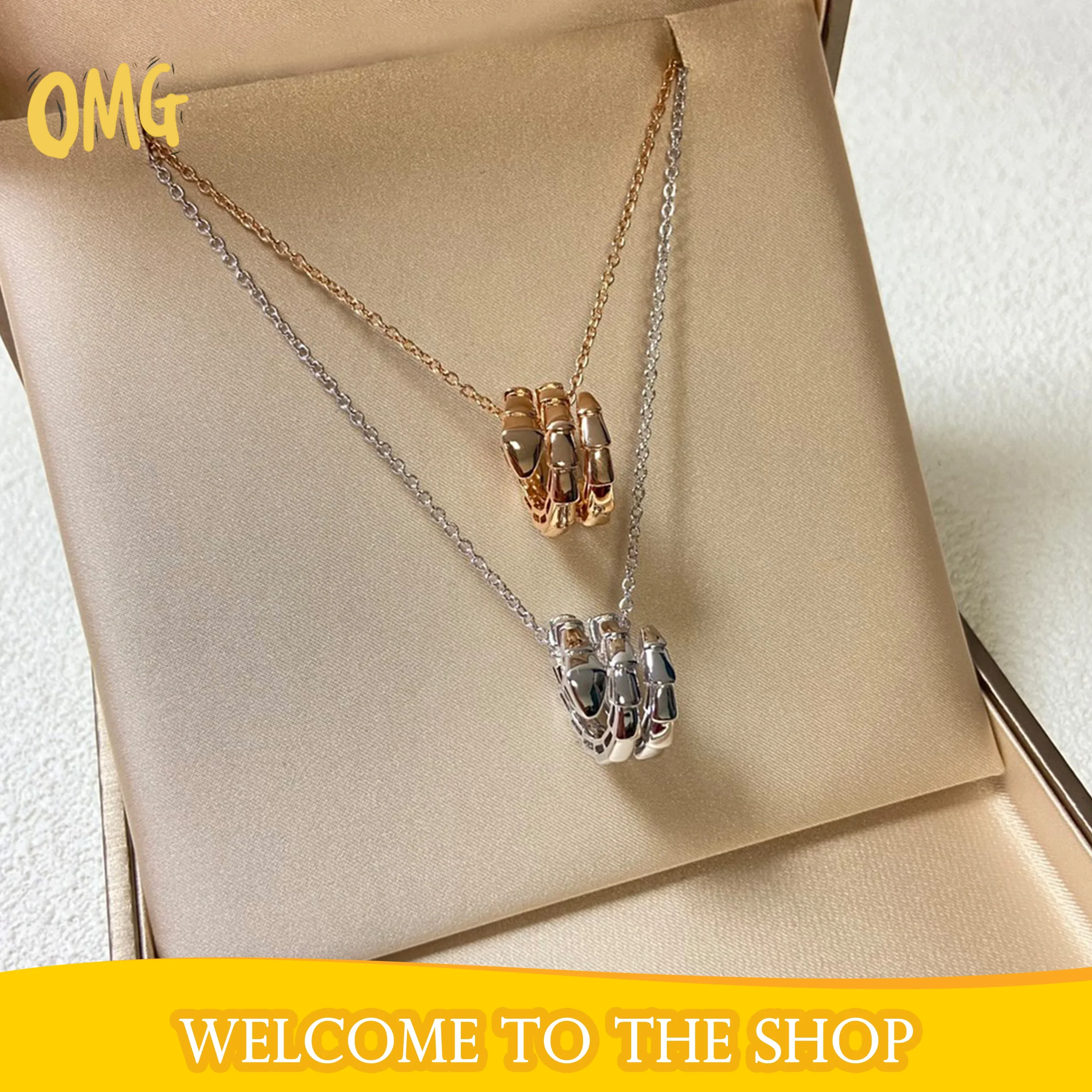 

2025 Collar popular versátil de moda clásica de plata 925 sin caja Ideal para cualquier atuendo