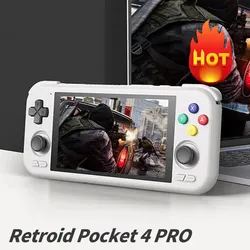 Retroid Pocket 4Pro Handheld Game Console 4.7Inch Touch Screen RAM 8GB WiFi 6.0 Bluetooth 5.2 5000mAh Games Hobbies Gift