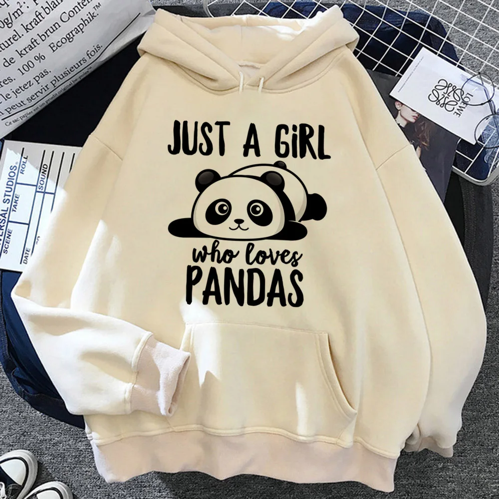 

Panda hoodie youthful winter designer elegant casual wear clothes for teens girl sweatshirts designer patterned athleisure