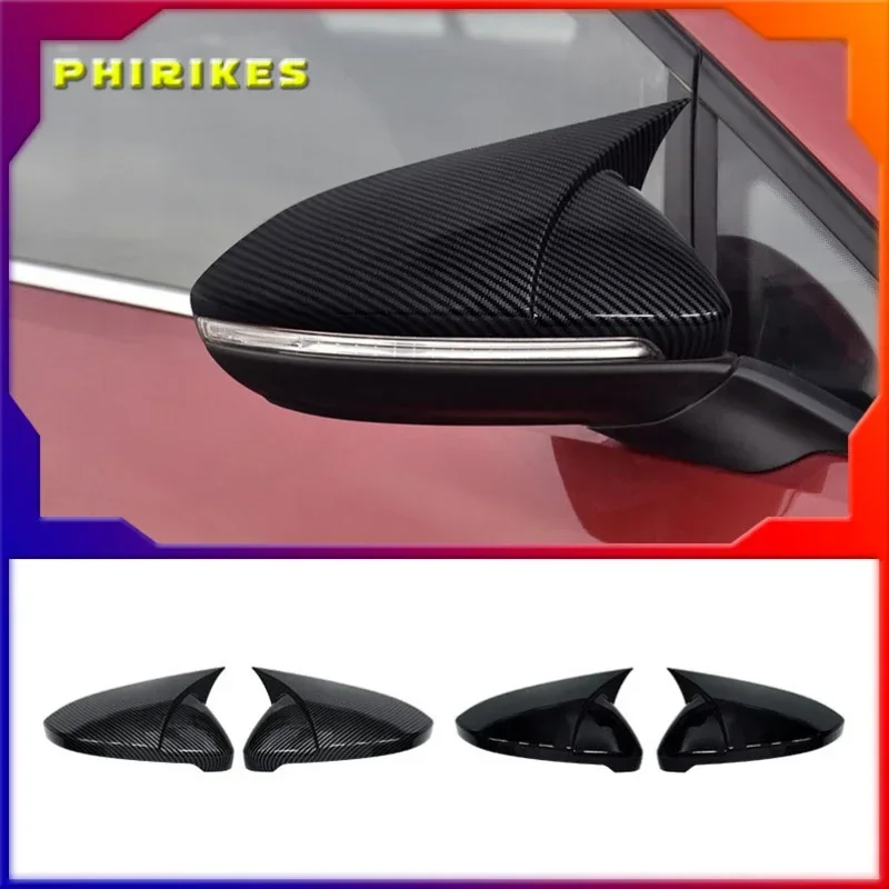 

For VW Golf MK6 MK7 7.5 GTI R GTD Base 2009-2020 2Pcs Side RearView Mirror Cover Caps Mirror Tools Case Gloss Black Tuning New