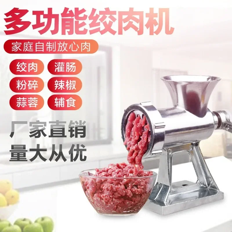 Heavy Duty Meat Grinder Mincer Stuffer Manual Sausage Filler Sauce Maker Machine