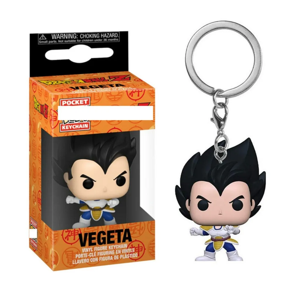 Funko Pop-Porte-clés de poche Dragon Ball, Son Goku, Vegeta, Cell, Figurines populaires classiques, Anime, Modèle périphérique, Pendentif, Cadeau