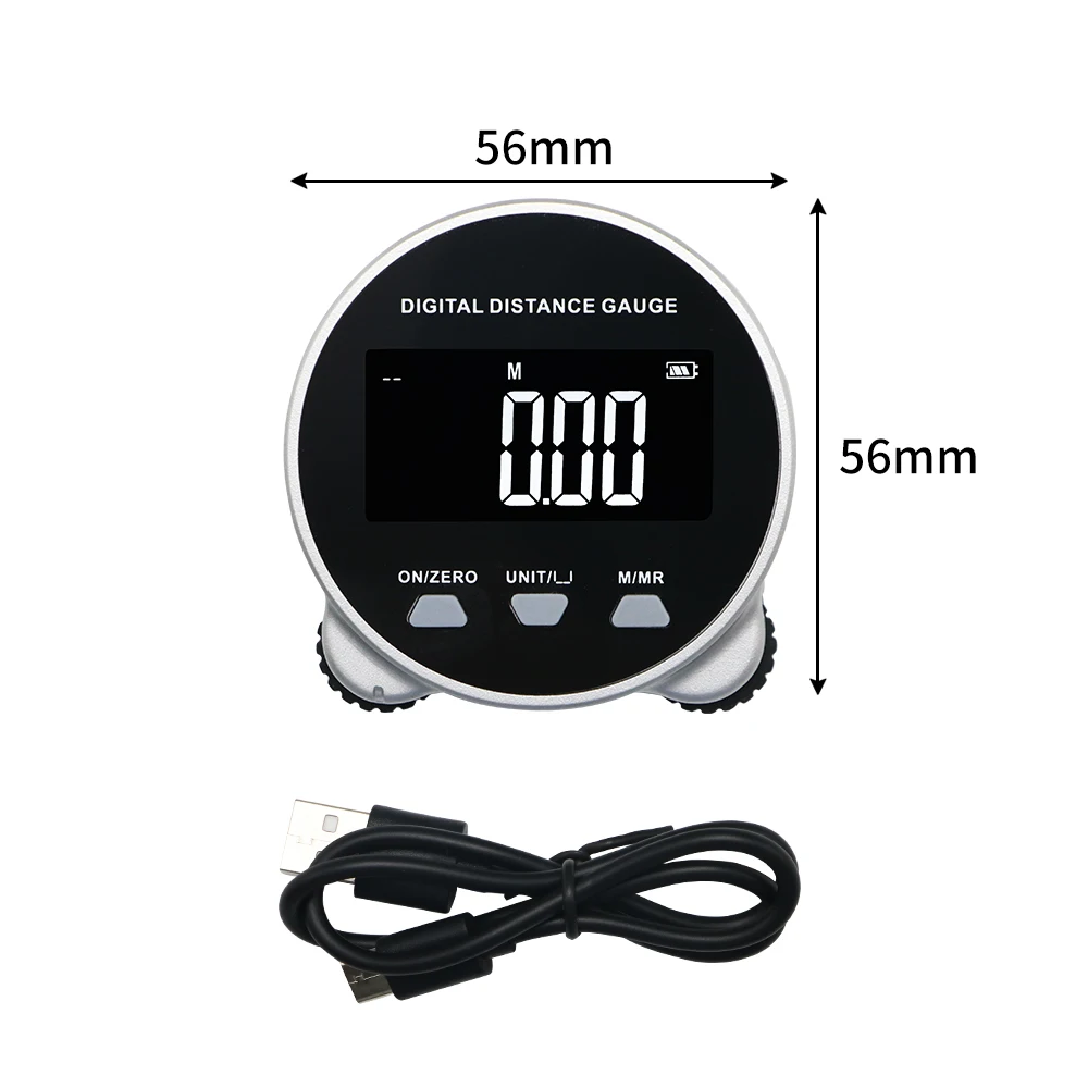 Shahe elektronisches Maßband mit LCD-Display digitales Lineal Typ C wiederauf lad bares Längen messgerät für flach gebogen