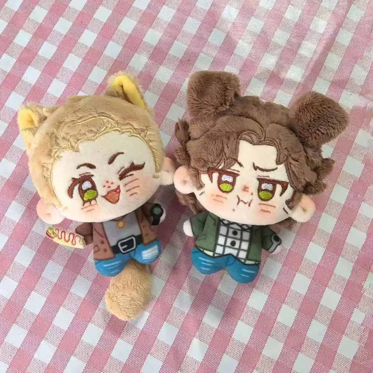 10cm Attribute Cocoa Dog Cheese Cat Cute Printed Nunu Cotton Doll Cartoon Toys for Backpack Ornament Keychain And Meeting Gifts