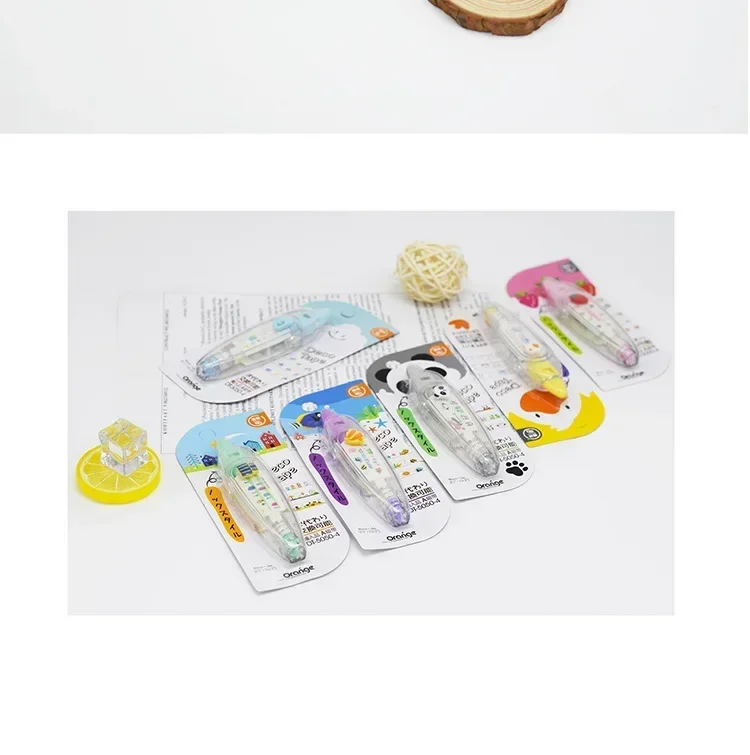 

Милая, высококачественная, цветная лента васи для планировщиков, корректирующая лента с выдвижным механизмом для творчества, школьные принадлежности.