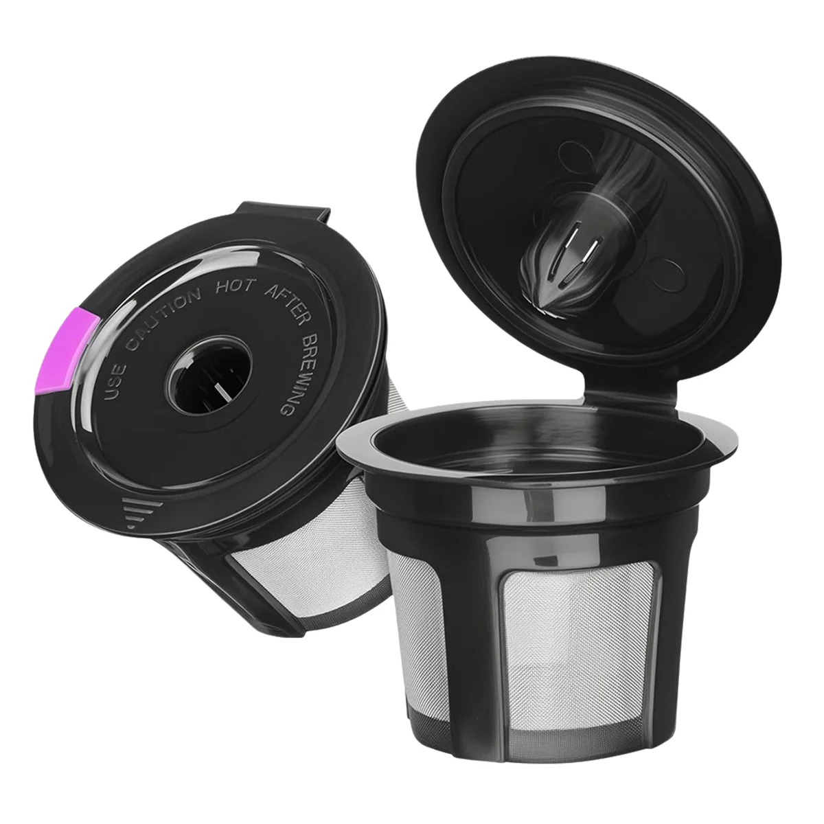 AA98 Reusable K Cups for K Mini, K Elite, K Classic, K Compact, K Latte, K Select and All 2.0 & 1.0 Coffee Makers 2PCS