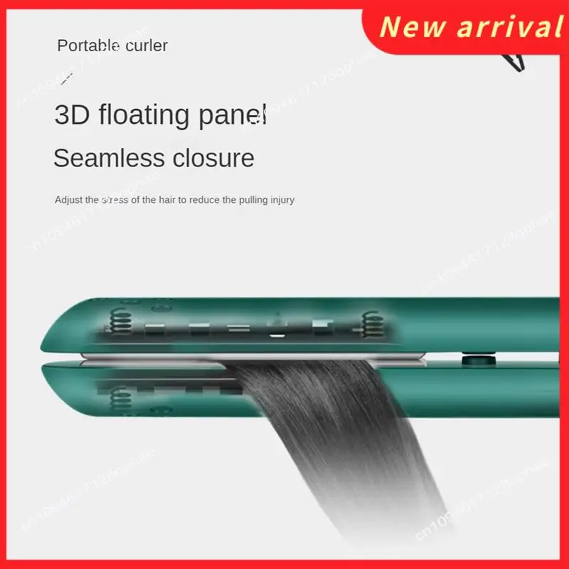 

N89R 2 In 1 Dual-Purpose Hair Curler, Mini Hair Straightener, Travel Curling Iron,Portable Mini USB Hair Curler