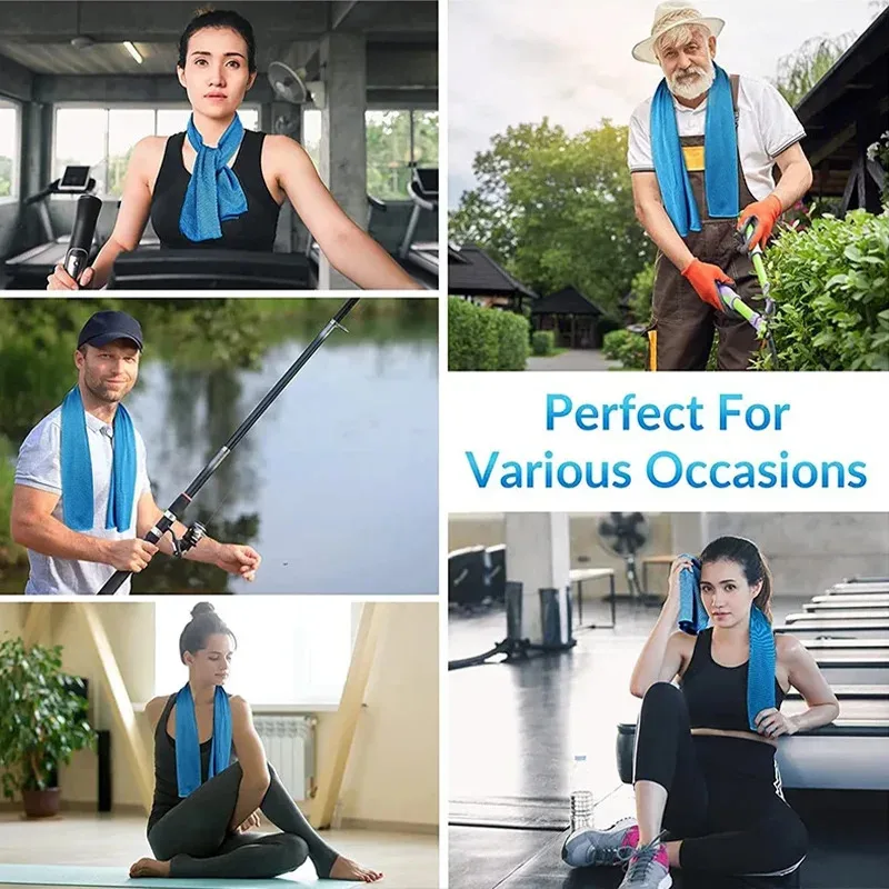Outdoor Microfiber Quick Dry Cooling Ice Towel Sports Cold Towel for Fitness Camping Running Swimming Yoga Beach Towel Towel