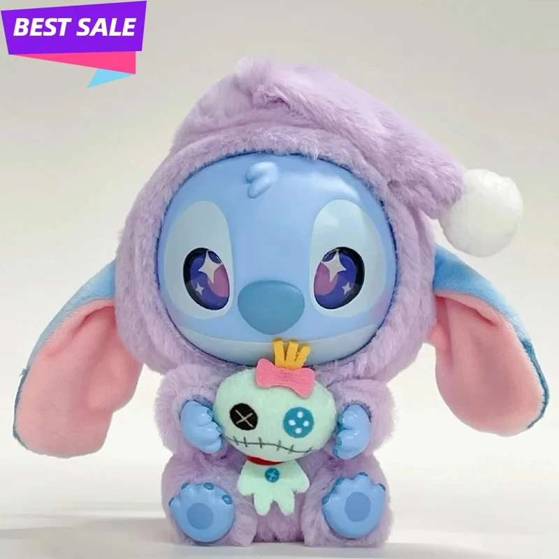 MINISO Original Disney Stitch Eat Some Thing Before Sleep Series caja ciega colgante muñecas lindas juguetes misteriosos regalos para niños y niñas