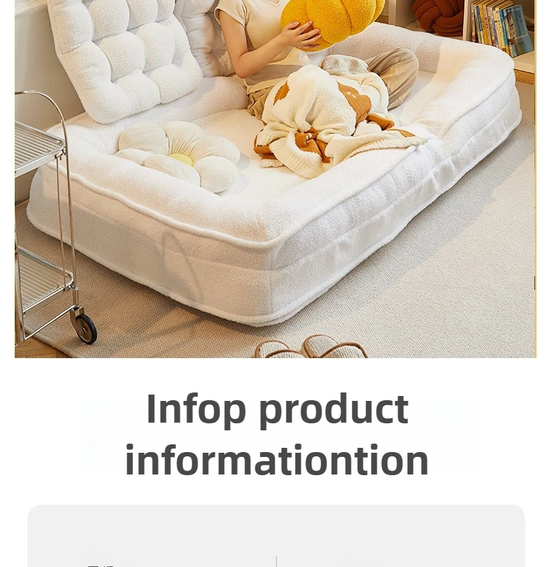 Lazy sofa reclining and sleeping single tatami bedroom small sofa folding sofa bed