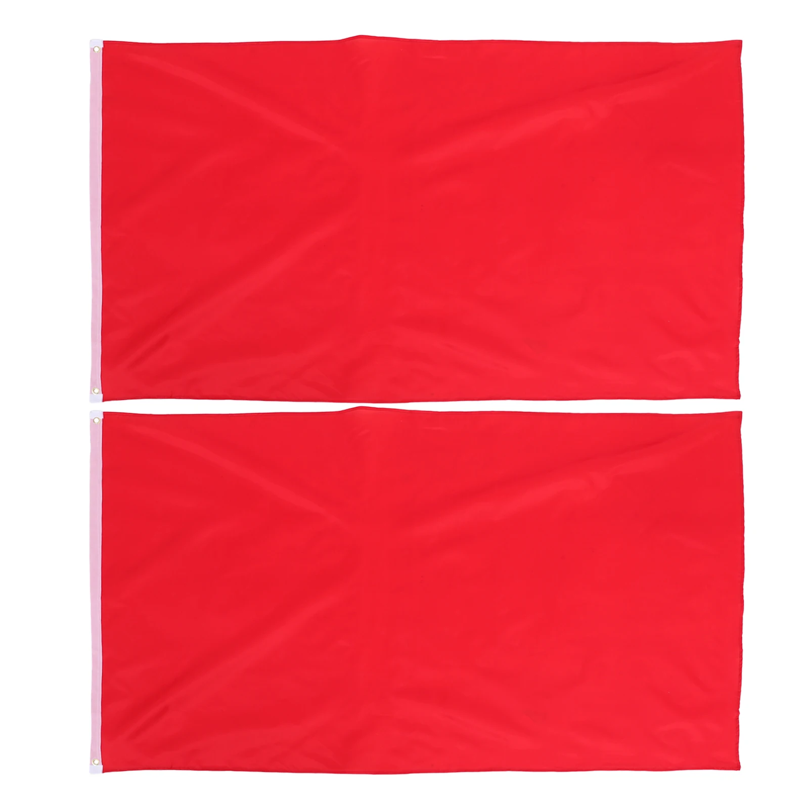 

2pcs 150X90Cm Solid Color Flags Heavy Duty Fabric Grommets For Garden Sports Events Festival Party Decoration Lightweight Plain