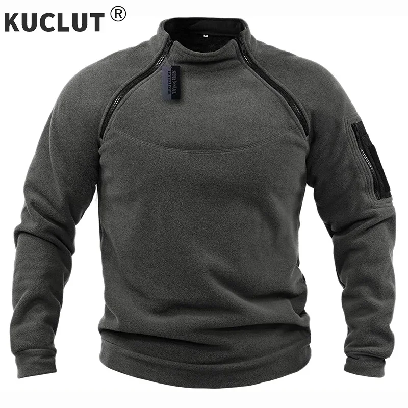 

Top Quality Mens Tactical Fleece Pullover Windproof Warm Polar Fleece Military Winter Hot Thicken Hiking Ski Cargo Fleece