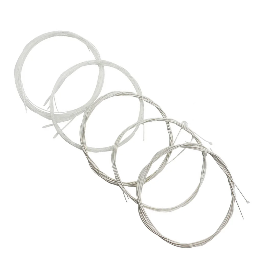 

5Pcs Oud Strings Nylon Clear Silver Copper Wound Warm Tone Excellent Sound Quality Oud Strings Arabic Replacement Professional