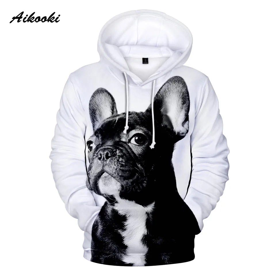 

French Bulldog Hoodies Mens Fashion Casual Winter Hoodie 3D Full Print Cute Dog Brand Design Womens Sweatshirts Hoody Men Women