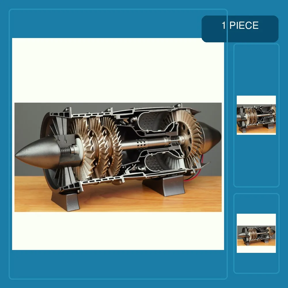 WP-85 Turbojet Engine Model DIY Assembly Kits Mini Working Movable That Runs 3D Printing Simulation Collection Men Gifts