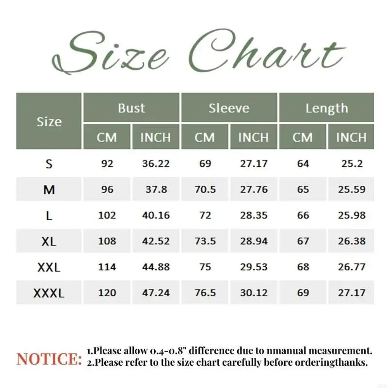 39BC قميص نسائي مخطط بأصفاد مكشكشة وياقة كاجوال وأكمام طويلة وأزرار كبيرة الحجم