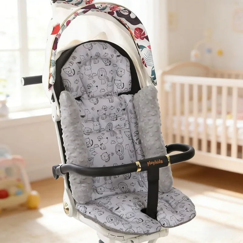 

Детская коляска, хлопковая дышащая подушка для сиденья, коляска, подушка для стульчика, практичные удобные принадлежности для автомобильных тележек, аксессуары