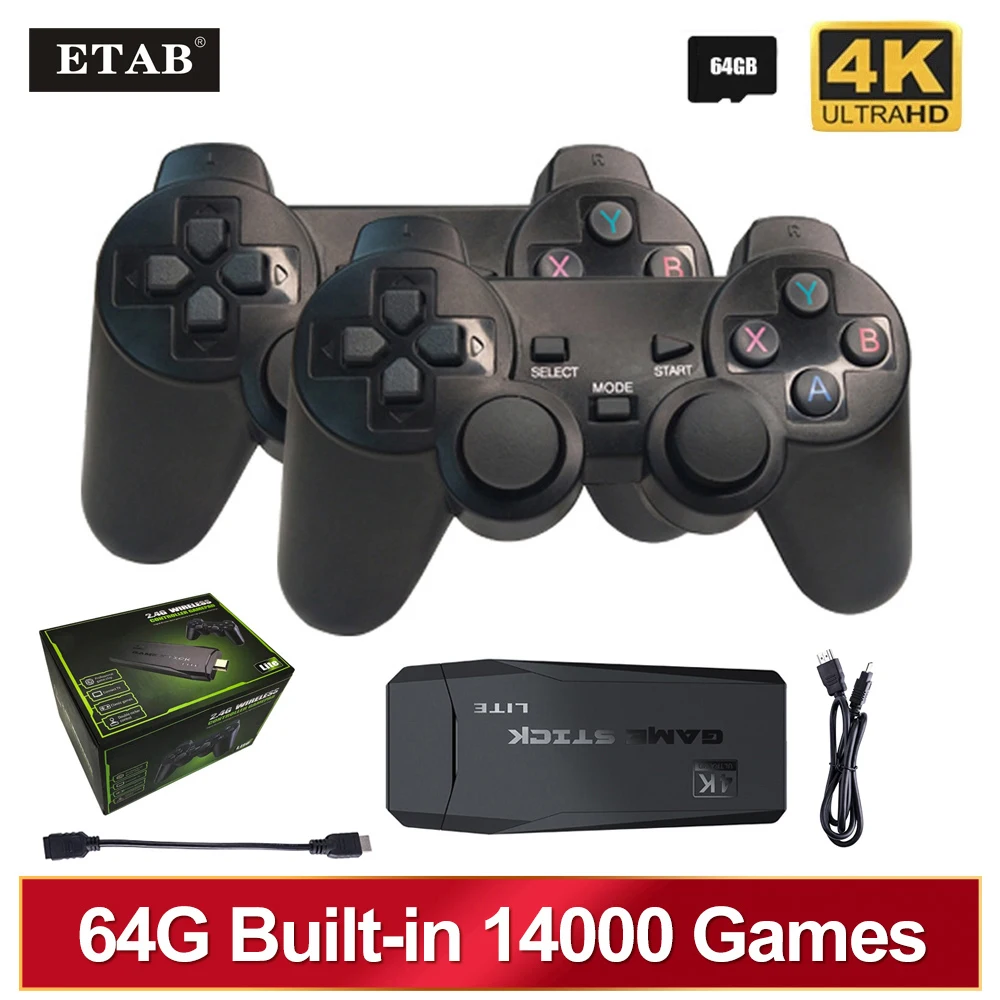 

Игровая консоль M8, 64 ГБ, 14000 + игр, беспроводной контроллер для PS1/MAME/FC/GB/GBA Boy