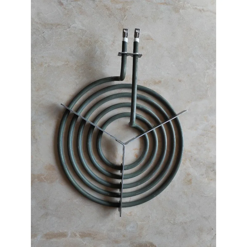 Five circles mosquito coil type electric heating tube 220V2400W dry burning flat heating with bracket