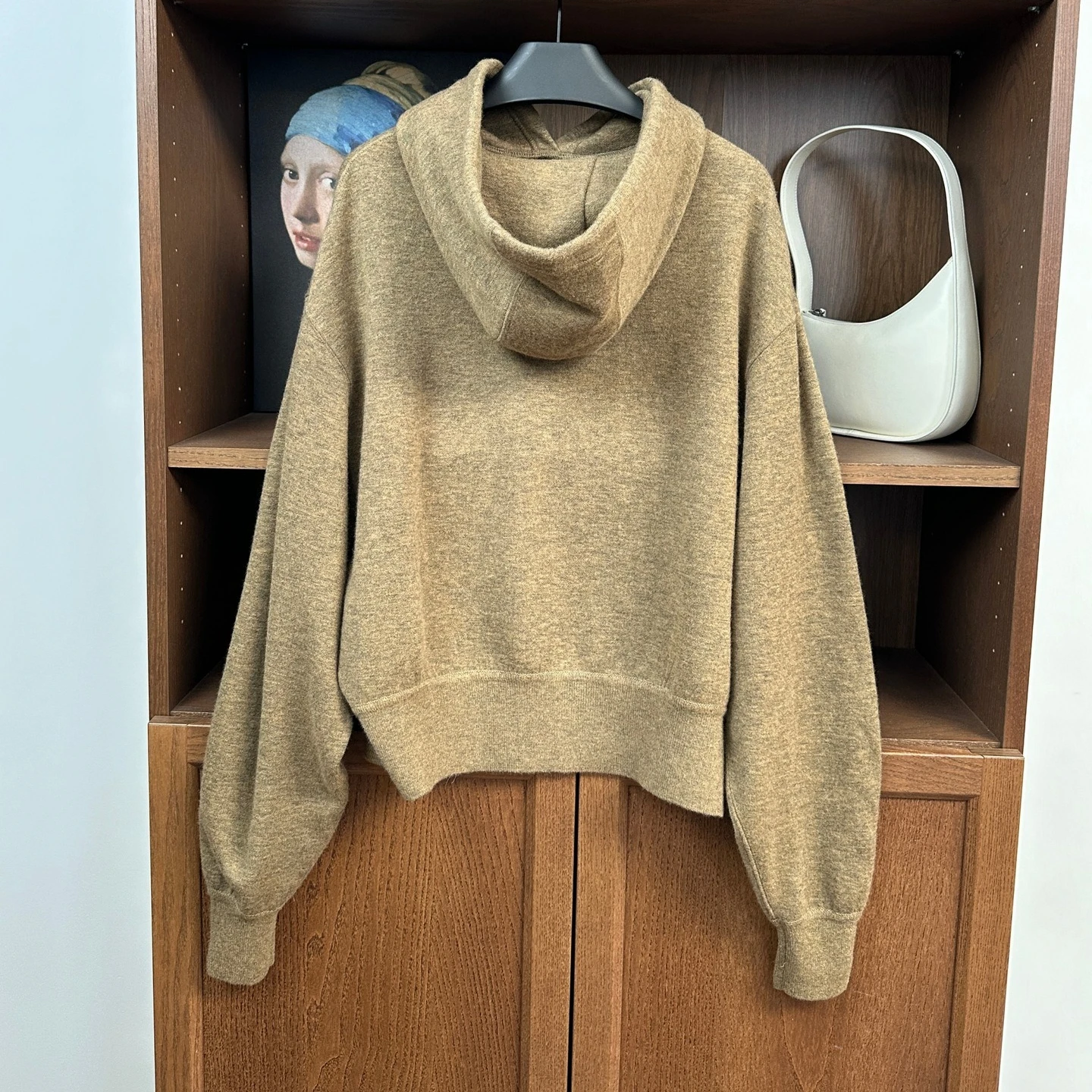 Reversible Double Weave Cashmere Hooded Sweatshirt