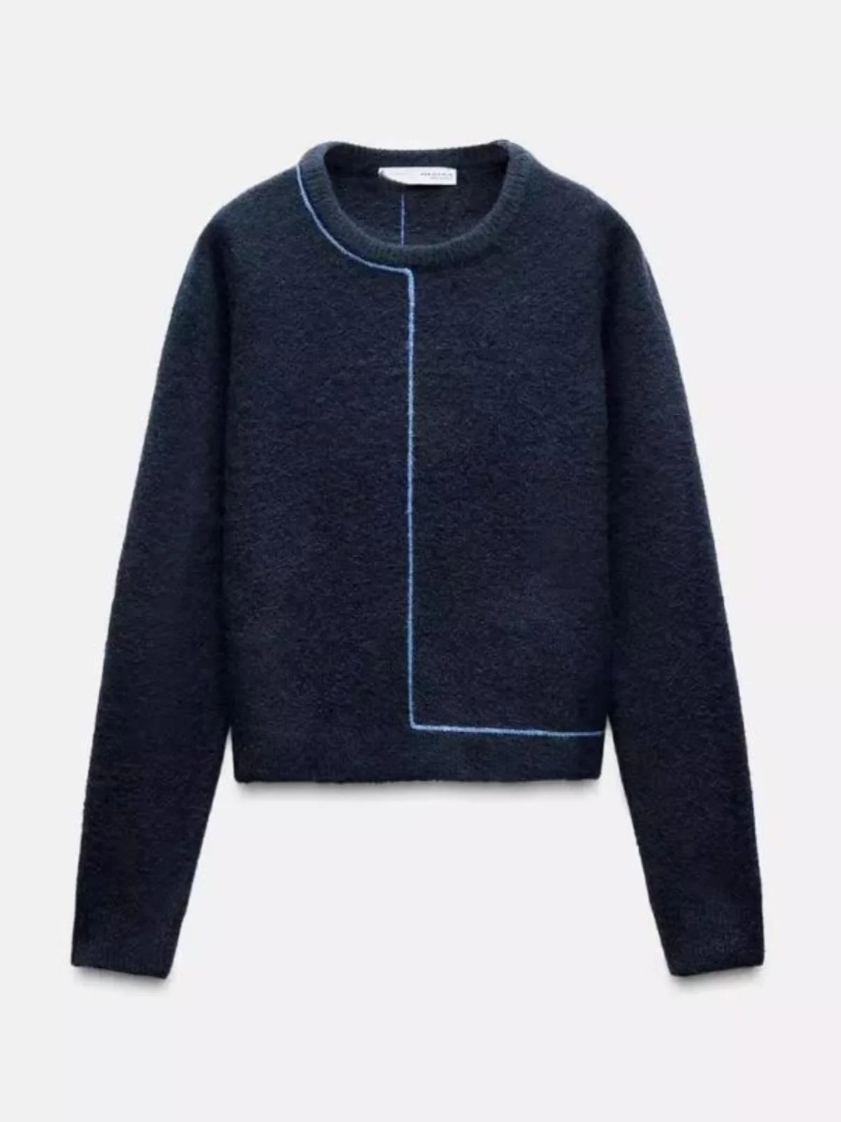 

Весенне-осенний новый свободный вязаный свитер Long Sve round Ne Color Blo Design, удобный корейский женский топ