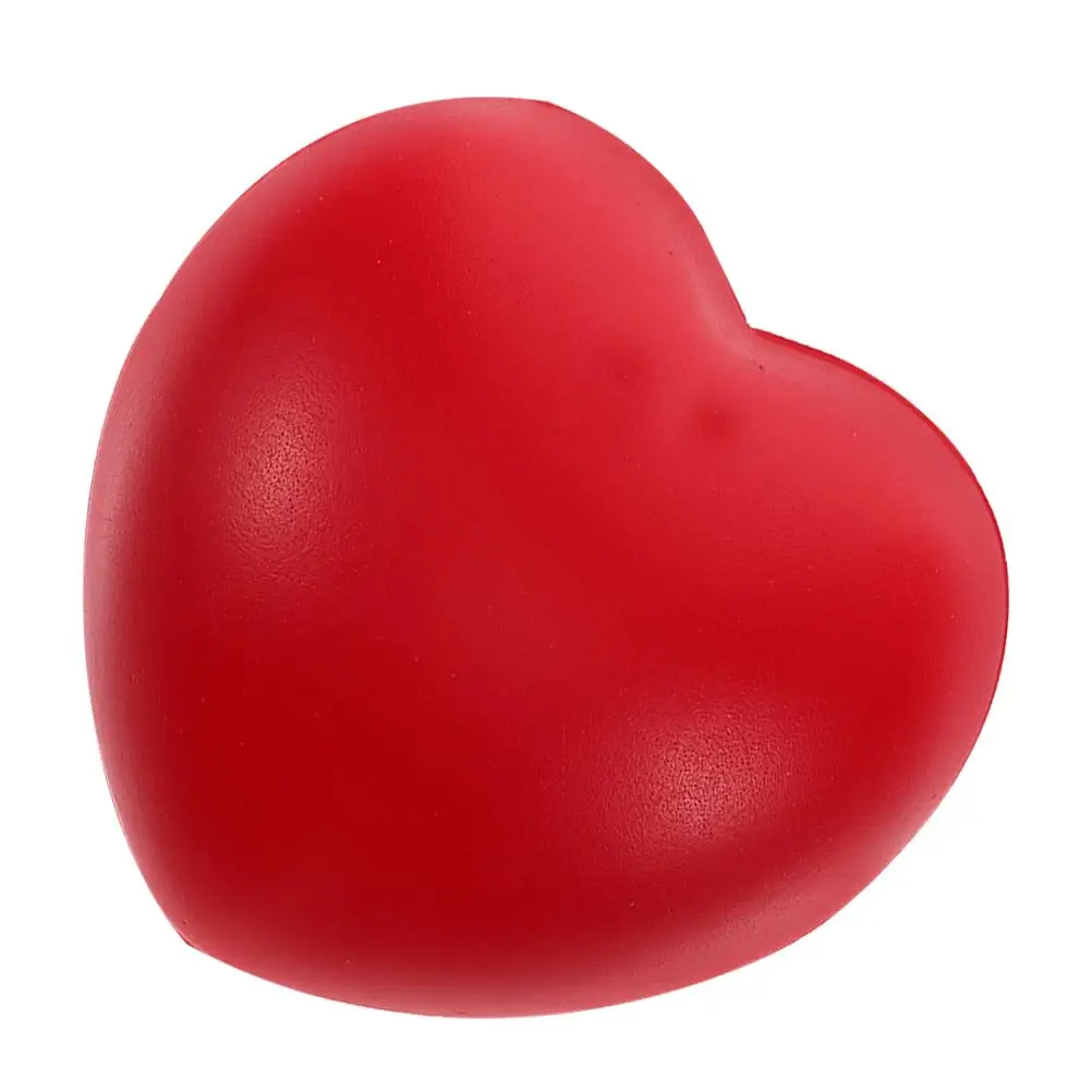 

4 Pcs Shaped Balls Soft Pu Squeeze Balls Material Hand Training Squeeze Toys Valentine Gifts Red Color
