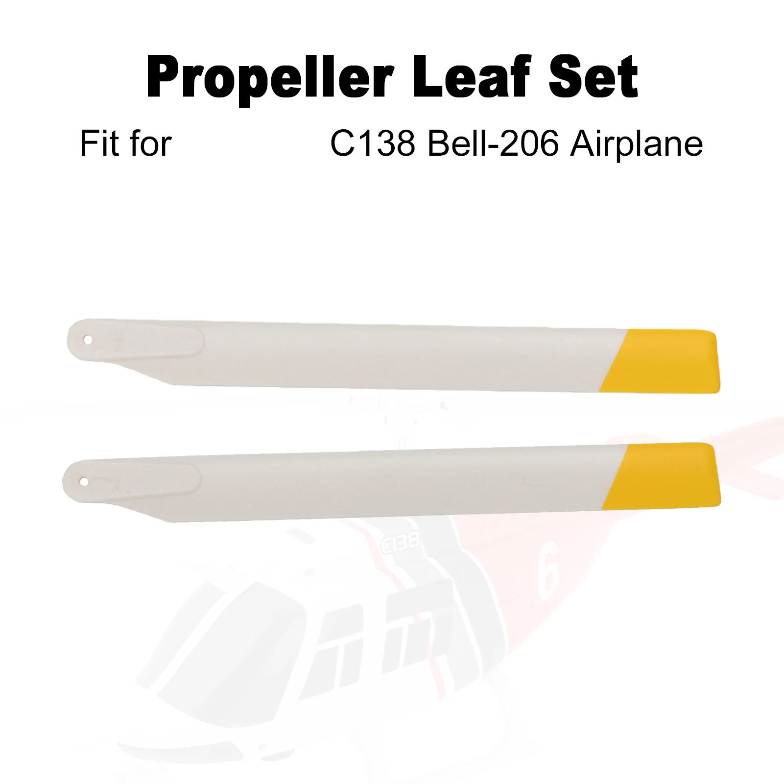 RC Helicopter Propeller Leaf Set for RC ERA C138 Bell-206 Airplane Lightweight Durable Aerodynamic Design Stable Flight