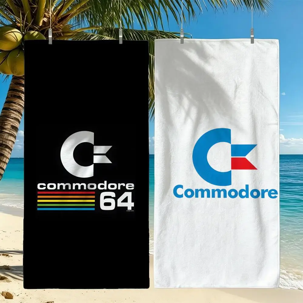 Game Console Commodore 64 Towel Towel Beach Towel Oversized Quick Dry Towel Absorbent Soft Swim BeachTowels for Men Women
