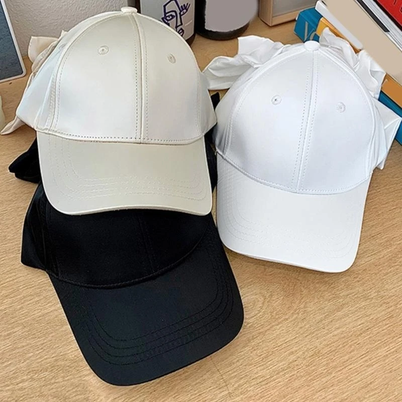 السفر جمع كبيرة الحجم Bowknot قبعة الرياضة في الهواء الطلق التخييم قبعات البيسبول امرأة رجل قابل للتعديل حجم الرأس قبعة الدراجات