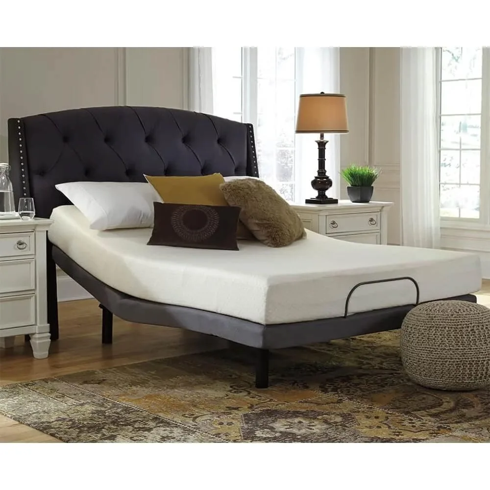 new Signature Design by Ashley Full Size Chime 8 Inch Medium Firm Memory Foam Mattress with Green Tea & Charcoal Extract