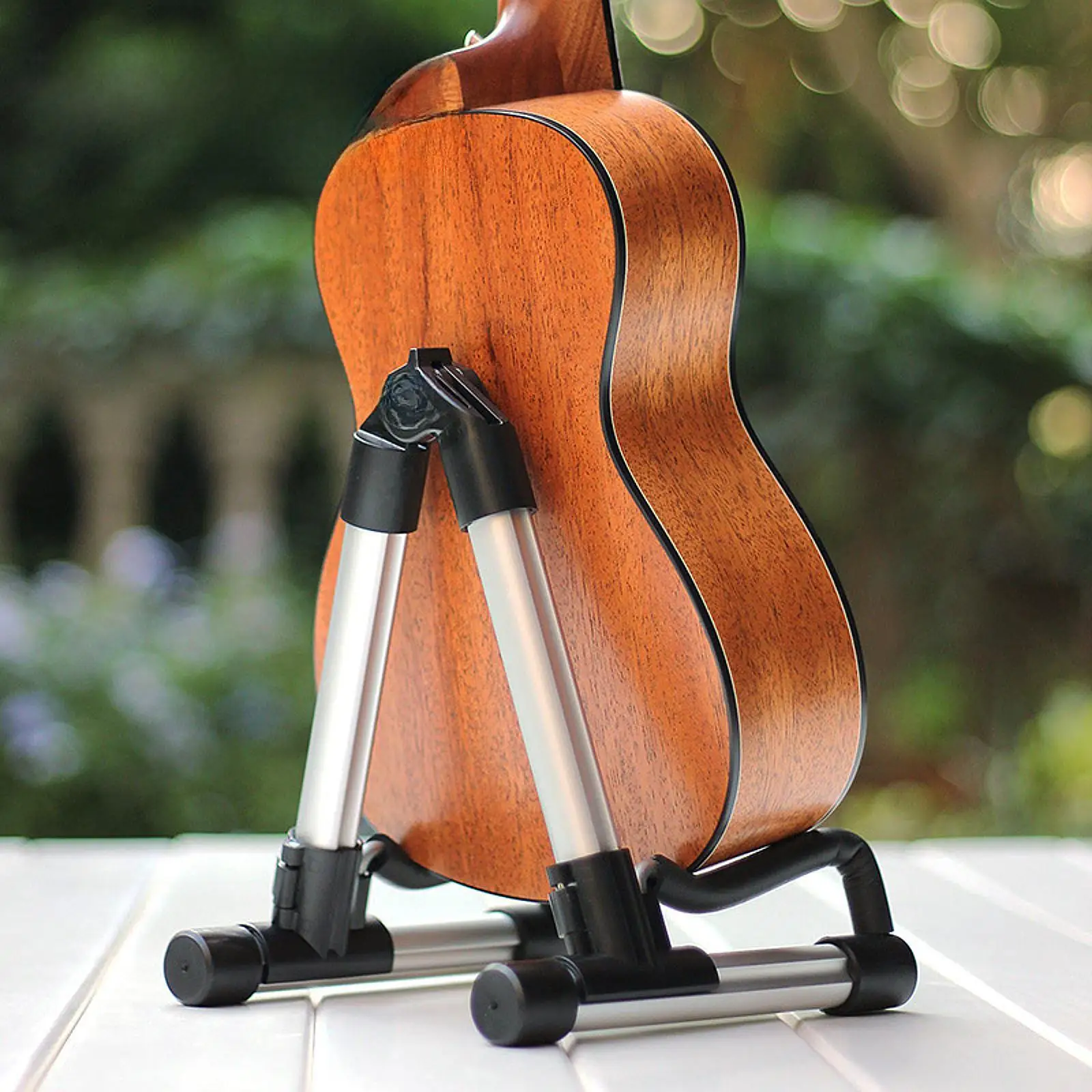 

Ukulele Rack Guitars Stand Holder Non Slip Compact Electric Guitar Stand Foldable Ukulele Holder for Guitars Banjo Bass Cello