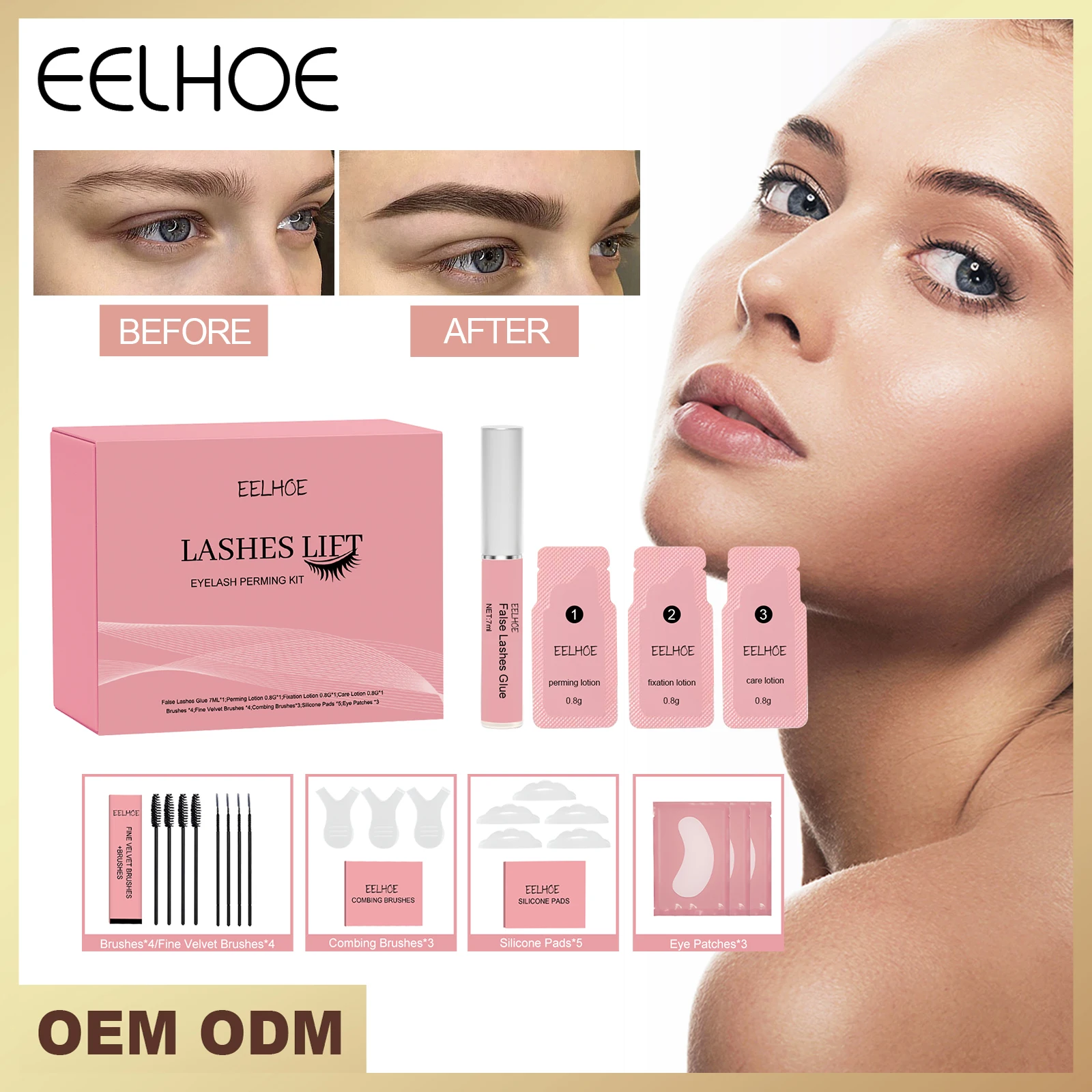 Wimperliftkits Wimperliften Wimperversterkers Wimperliftkits Wimperpermanentverzorging Oogmake-up Kan uw markering maken