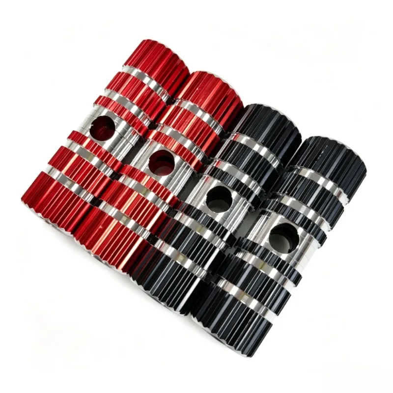 2Pairs Aluminum Alloy BMX Bike Stunt Pegs Knurled Anti-Slip Wear Resistant Foot Pegs Freestyle Dirt Jump MTB Bicycle Mod Parts