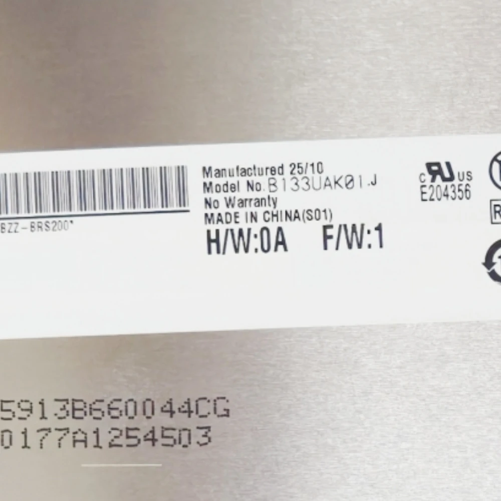 

B133UAK01.J 13.3 Inch For Laptop LCD Dsiplay Screen IPS Panel Matrix NEW