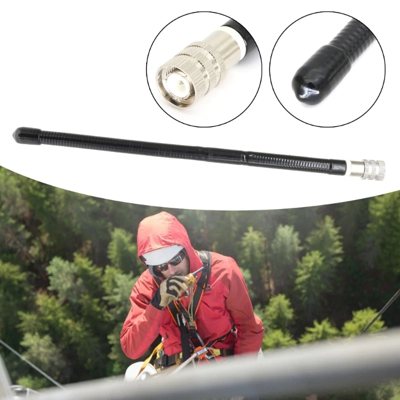 Handheld Portable Radio Replacement Antennas Flexible Soft Whip Antennas 27MHZ Rubber TNC Antennas 25cm CB Antennas