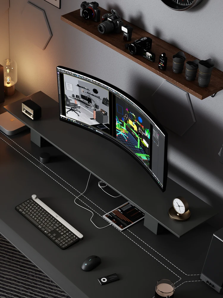 support-de-moniteur-multifonctionnel-plus-mignon-base-montante-rangement-de-bureau-affichage-de-materiel-en-bois-elfe-simple-et-moderne