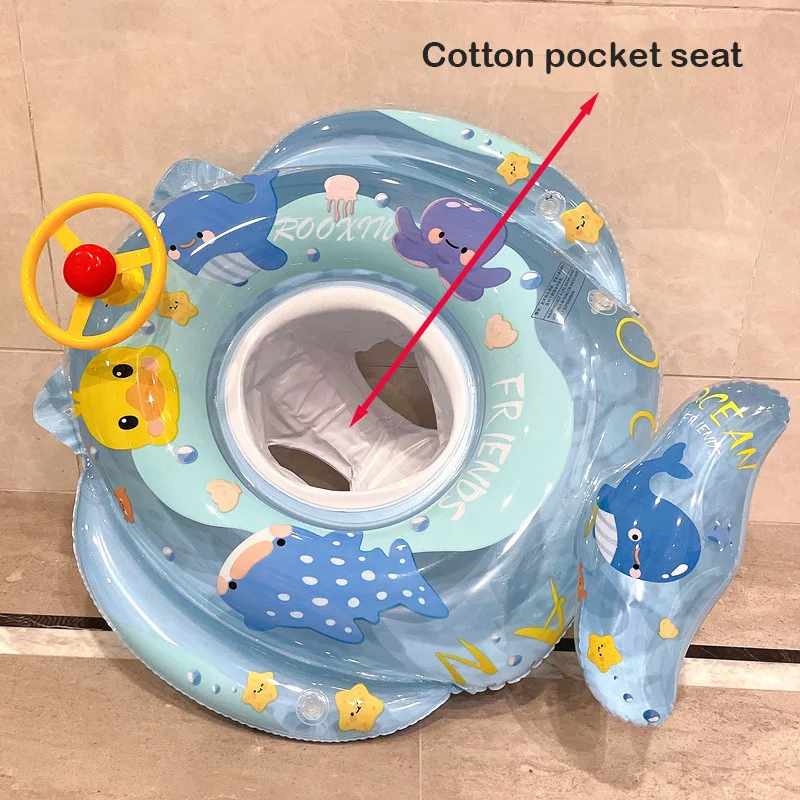 ROOXIN Baby Swim Ring Tube Inflatable Toy Swimming Ring Seat For Kid Swimming Circle Float Swim Pool Beach Water Play Equipment