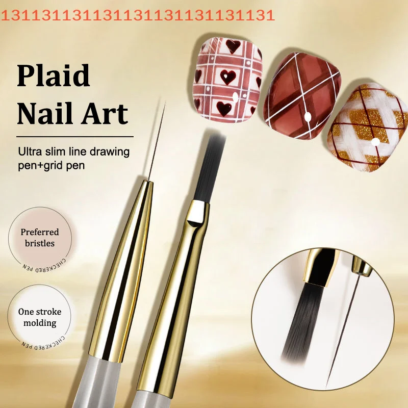 

Nail Art Painting Brush Acrylic Lines Pen Stripes Grid Flower Butterfly Drawing Watercolor Brushes UV Gel DIY Design Manicure