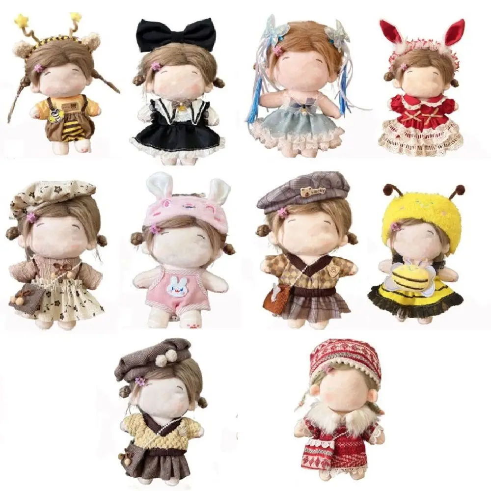 Multi Cute Cosplay Clothes for 20cm Cotton Boy Girl Doll Princess Maid Dress Up Figures Clothing Set Kids Birthday Toys Gift