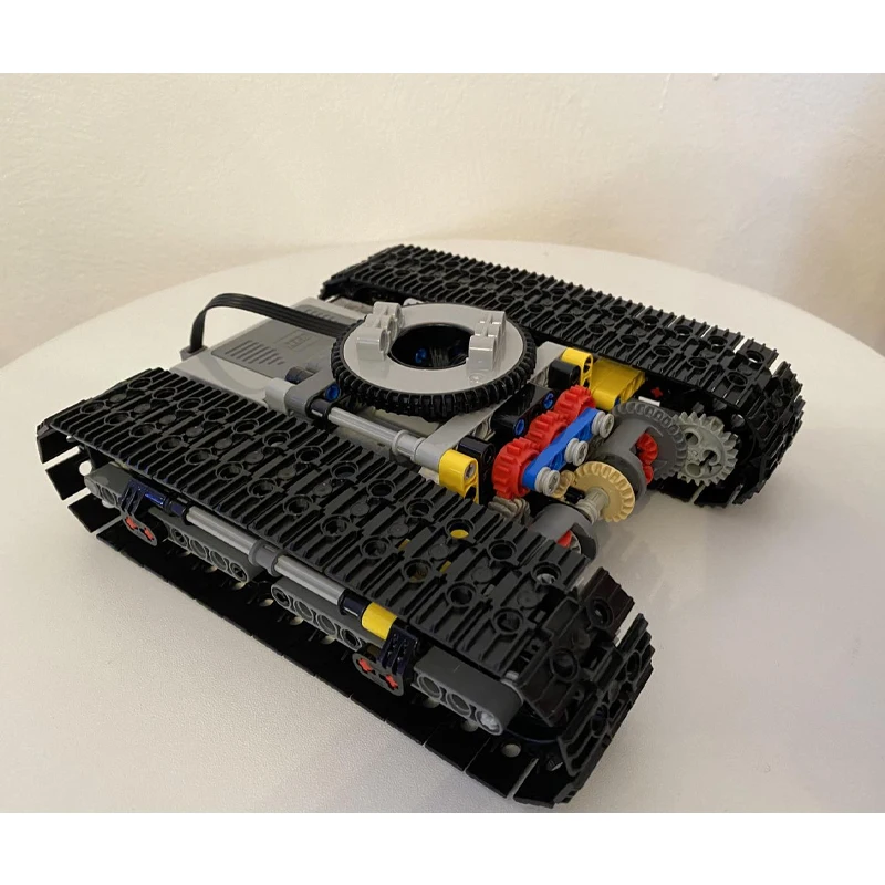 MOC-19850 Classic Tank Track Chassis with Laterally Separated Landing Gear 300PCS Building Block Model Christmas DIY Gift