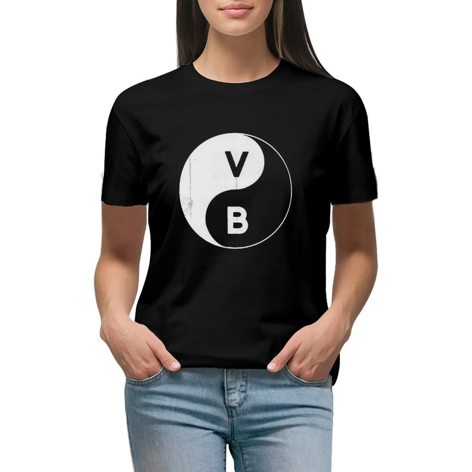 

VB Yin Yang T-Shirt cute tops anime clothes quick-drying t-shirts for Women graphic tees funny