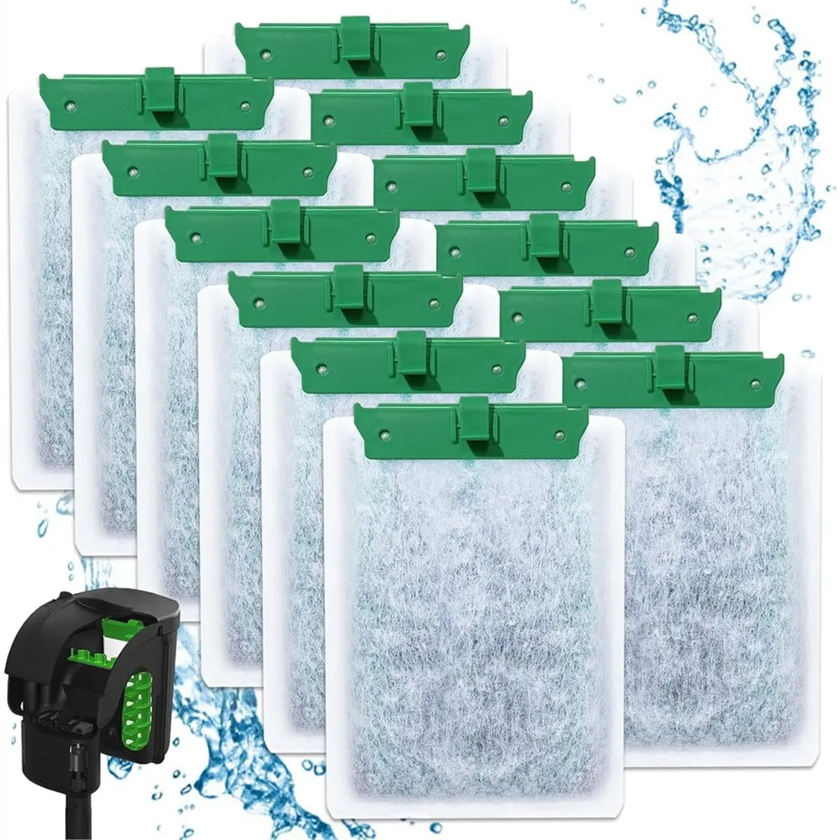 2026 Trend 12PCS Medium Filter Cartridges Compatible with Whisper Bio-Bag Filter Cartridges Medium for 10i IQ10 PF10