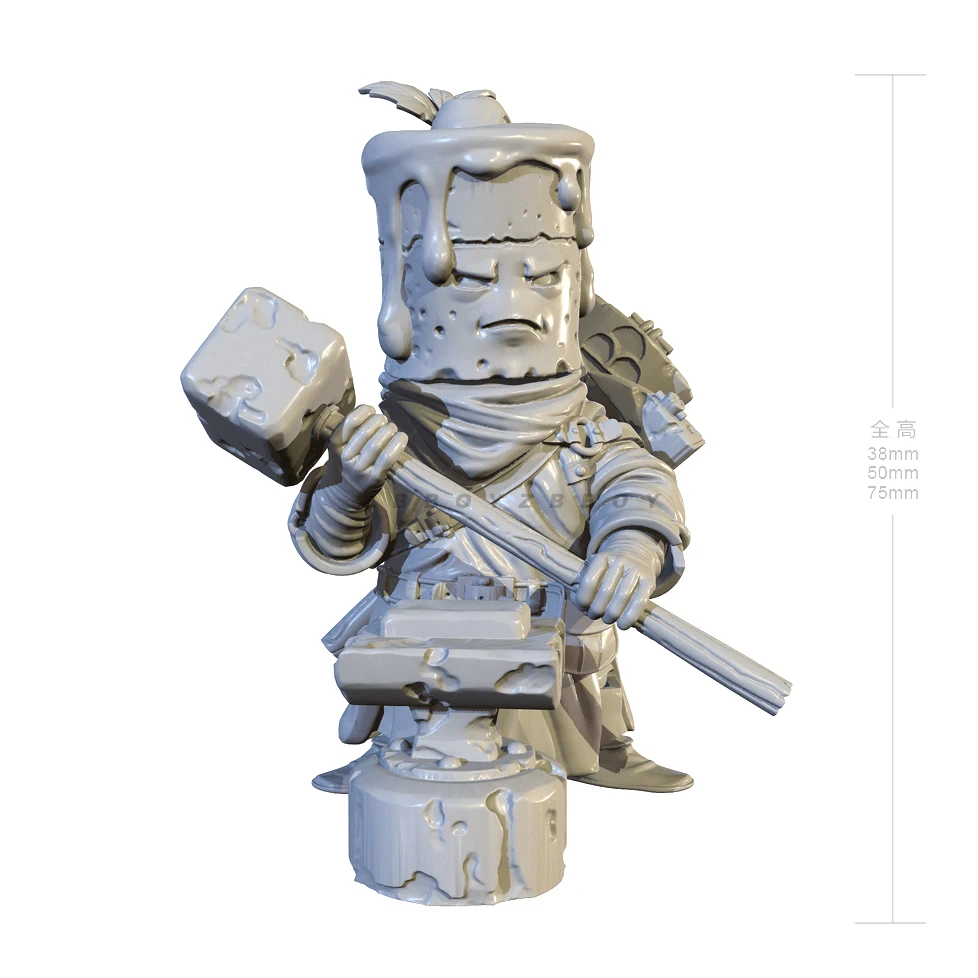 38mm 50mm 75mm Resin model kits figure colorless and self-assembled 3D Printing  TD-6743/3D