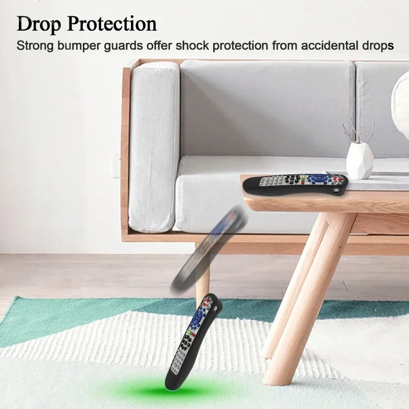 B04B-Silicone Protective Case For Dishtv Set-Top Box Remote Control 20.1 IR Model Code 180546 Drop-Proof Design