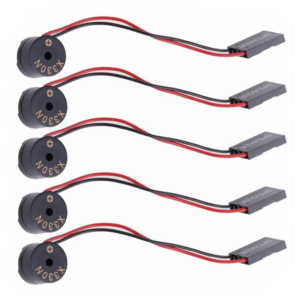 5PCS Mini Plug Speaker Computer Motherboard Onboard Case Buzzer BIOS PC Case Buzzer 4 Pins Beep Alarm for PC Interanal